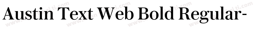 Austin Text Web Bold Regular字体转换